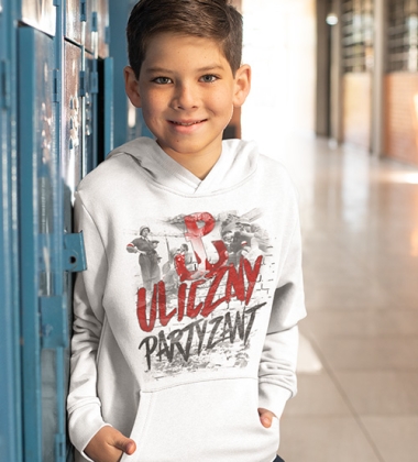 Bluza z kapturem dziecięca ULICZNY PARTYZANT